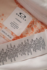 Eticheta marime si compozitie (rotita dreapta) - Tricou - Alte Branduri alb cu accente piersica si croiala regular – XL – Bărbați