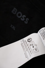 Eticheta marime si compozitie (rotita dreapta) - Tricou - Hugo Boss negru din bumbac cu croială simplă – XXL – Bărbați