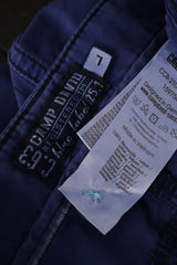 Eticheta marime si compozitie (rotita dreapta) - Pantaloni scurți - Camp David albastru-violet din bumbac cu buzunare cargo – L – Bărbați