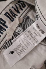 Eticheta marime si compozitie (rotita dreapta) - Pantaloni scurți - Camp David alb din bumbac cu buzunare cargo – XL – Bărbați