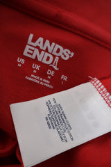 Tricou Lands' End roșu mărime M etichetă mărime și compoziție second-hand premium