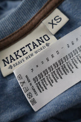 Tricou Naketano albastru mărime XS etichetă mărime și compoziție second-hand premium