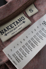 Tricou Naketano roz prăfuit mărime S etichetă mărime și compoziție second-hand premium