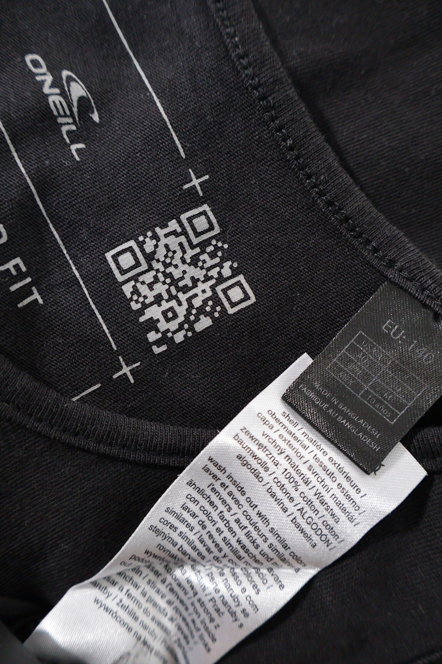 Tricou O'Neill negru mărime XXS etichetă mărime și compoziție second-hand premium