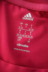 Tricou adidas roz fuchsia mărime S etichetă mărime și compoziție second-hand premium