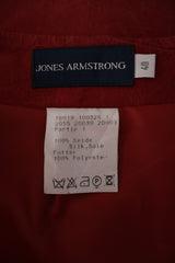 Fusta JONES ARMSTRONG roșu mărime M etichetă mărime și compoziție second-hand premium