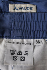 Pantaloni scurti VAUDE albastru mărime S etichetă mărime și compoziție second-hand premium