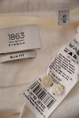 Camasa 1863 by Eterna alb mărime L etichetă mărime și compoziție second-hand premium