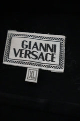 Camasa Gianni Versace negru mărime XL etichetă mărime și compoziție second-hand premium