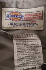 Camasa Dickies bej-gri mărime L etichetă mărime și compoziție second-hand premium