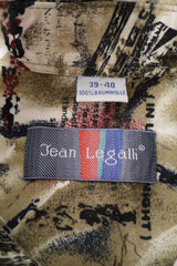 Camasa Jean Legall bej, negru, bordo mărime M etichetă mărime și compoziție second-hand premium