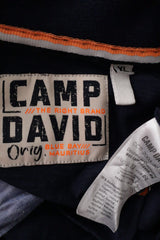 Tricou Camp David bleumarin mărime XL etichetă mărime și compoziție second-hand premium