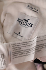 Tricou Hollister alb mărime M etichetă mărime și compoziție second-hand premium