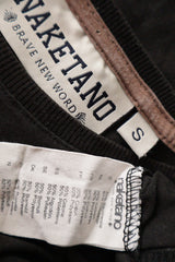 Tricou Naketano negru mărime S etichetă mărime și compoziție second-hand premium