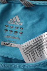Tricou Adidas albastru deschis mărime L etichetă mărime și compoziție second-hand premium