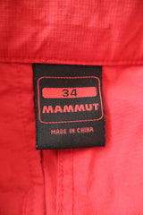 Pantaloni 2/3 Mammut roșu mărime XS etichetă mărime și compoziție second-hand premium