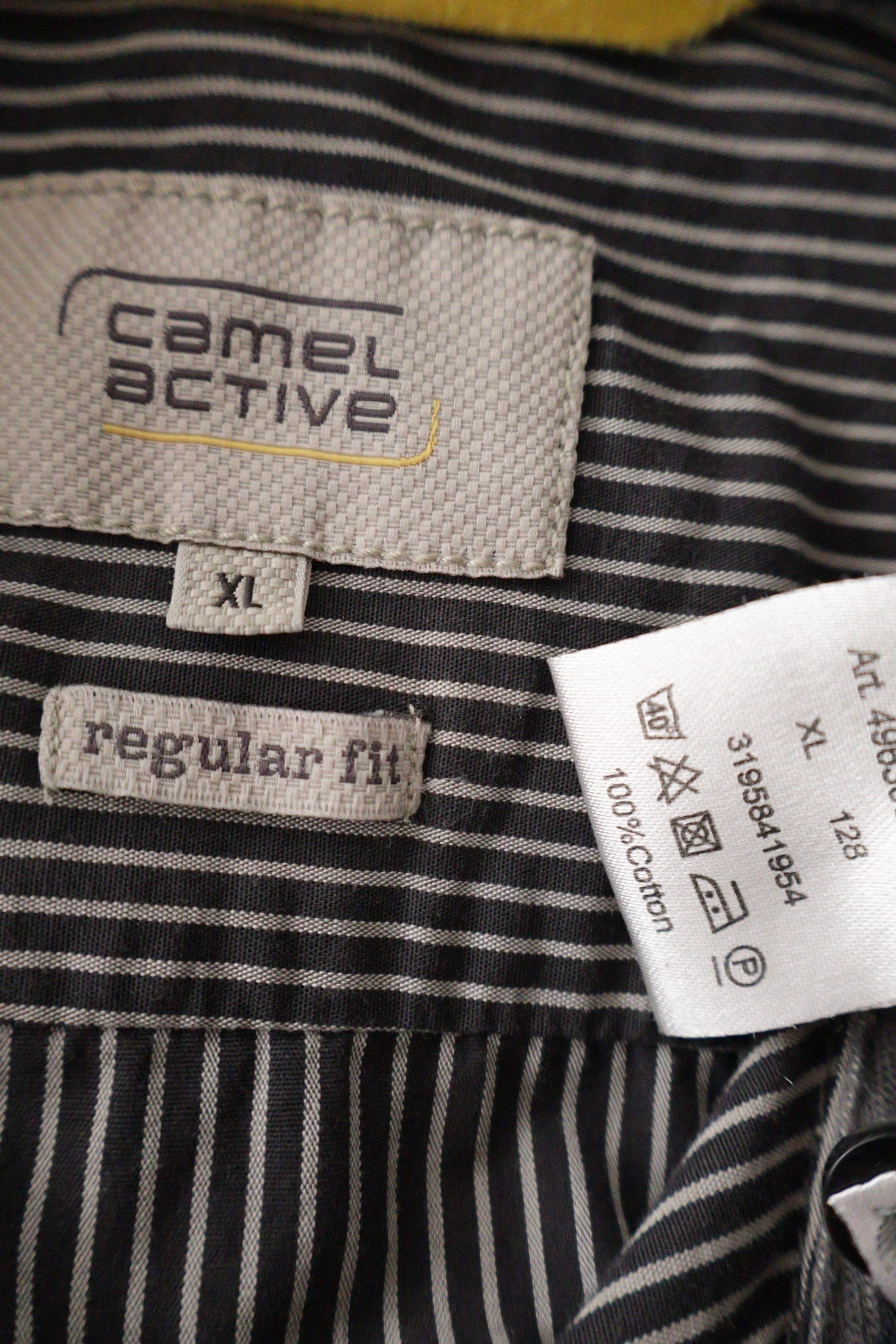 Camasa Camel Active gri mărime XL etichetă mărime și compoziție second-hand premium