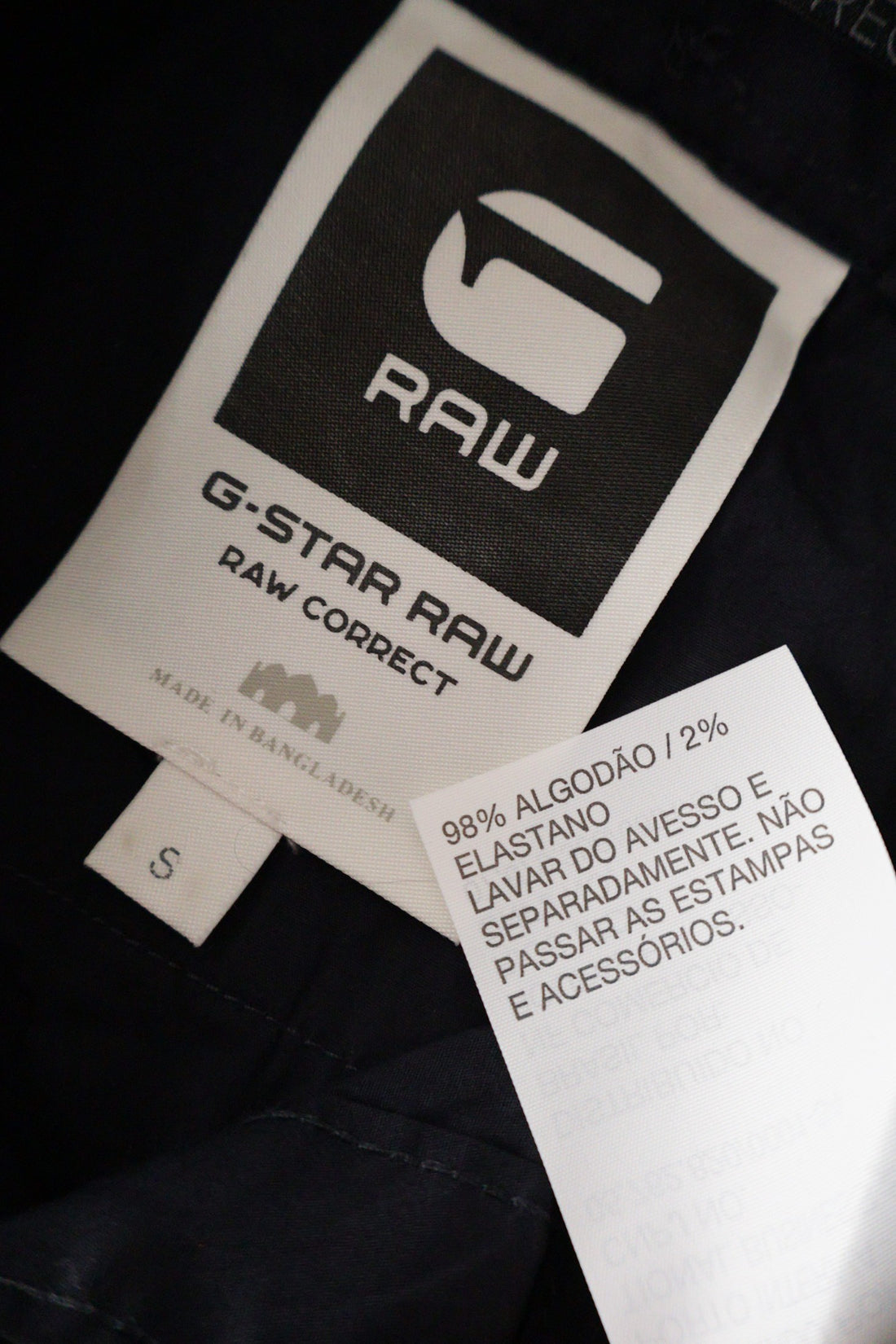 Camasa G-STAR RAW bleumarin mărime S etichetă mărime și compoziție second-hand premium