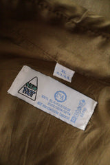 Camasa Vintage kaki mărime XL etichetă mărime și compoziție second-hand premium