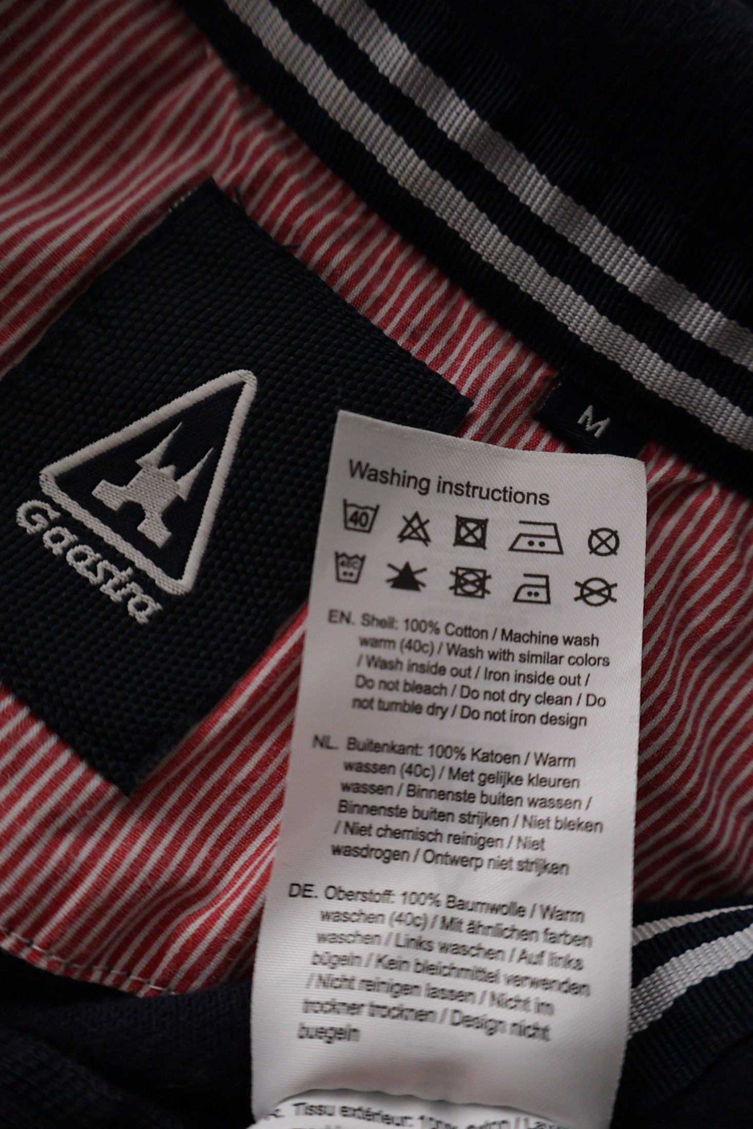 Tricou Gaastra bleumarin mărime M etichetă mărime și compoziție second-hand premium
