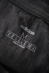 Tricou adidas negru mărime M etichetă mărime și compoziție second-hand premium