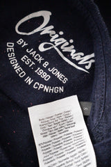 Tricou Jack & Jones bleumarin mărime S etichetă mărime și compoziție second-hand premium
