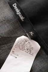 Rochie Desigual negru cu imprimeu multicolor mărime XL etichetă mărime și compoziție second-hand premium