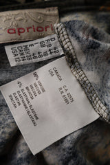 Rochie Apriori gri, negru, alb, portocaliu, galben mărime S etichetă mărime și compoziție second-hand premium