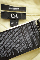 Camasa C&A galben pal mărime XXL etichetă mărime și compoziție second-hand premium