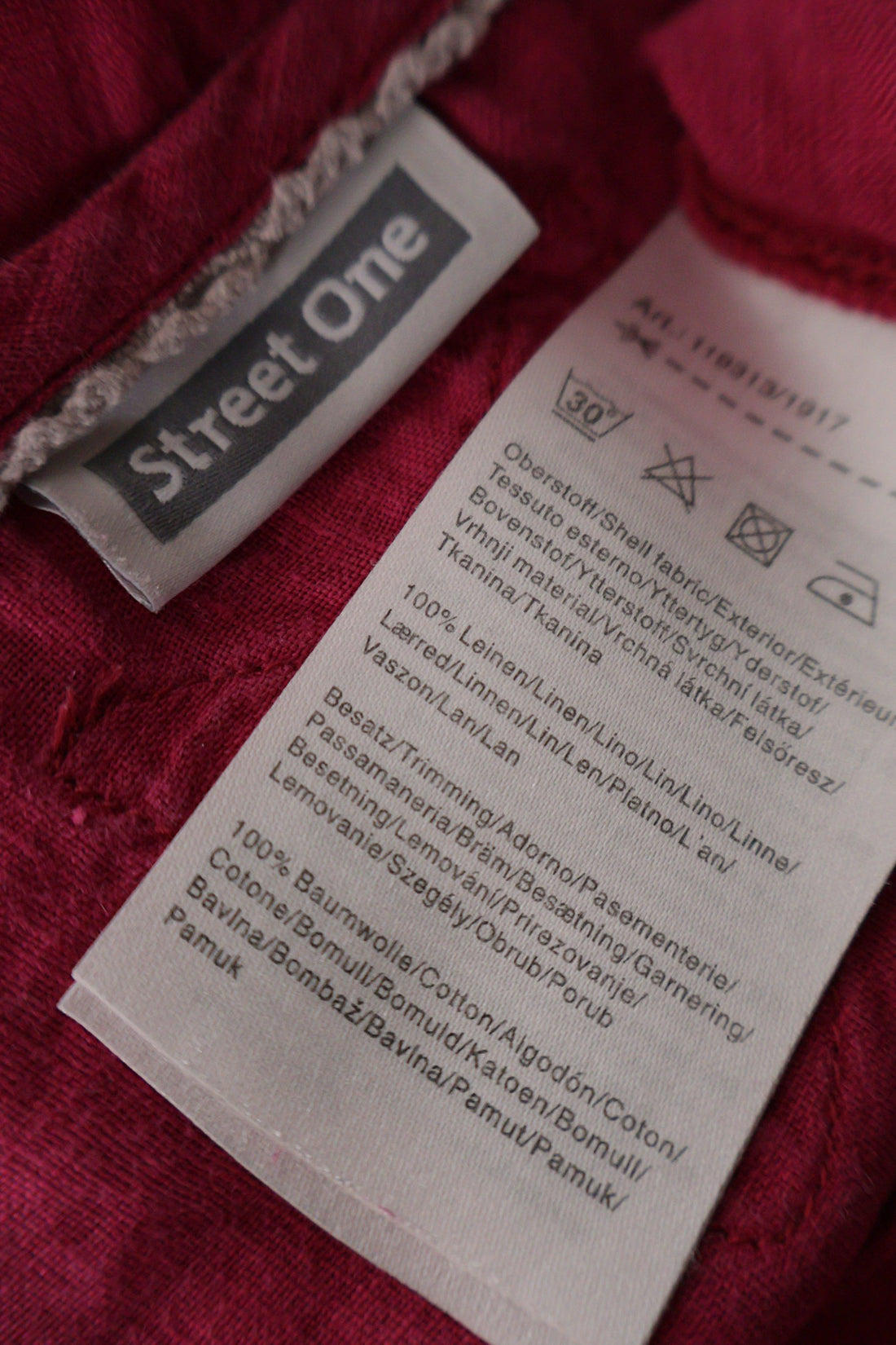 Camasa Street One fucsia mărime M etichetă mărime și compoziție second-hand premium
