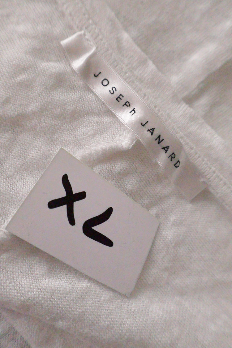 Tricou JOSEPH JANARD alb mărime XL etichetă mărime și compoziție second-hand premium