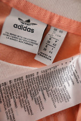 Tricou adidas somon/piersică cu alb mărime M etichetă mărime și compoziție second-hand premium