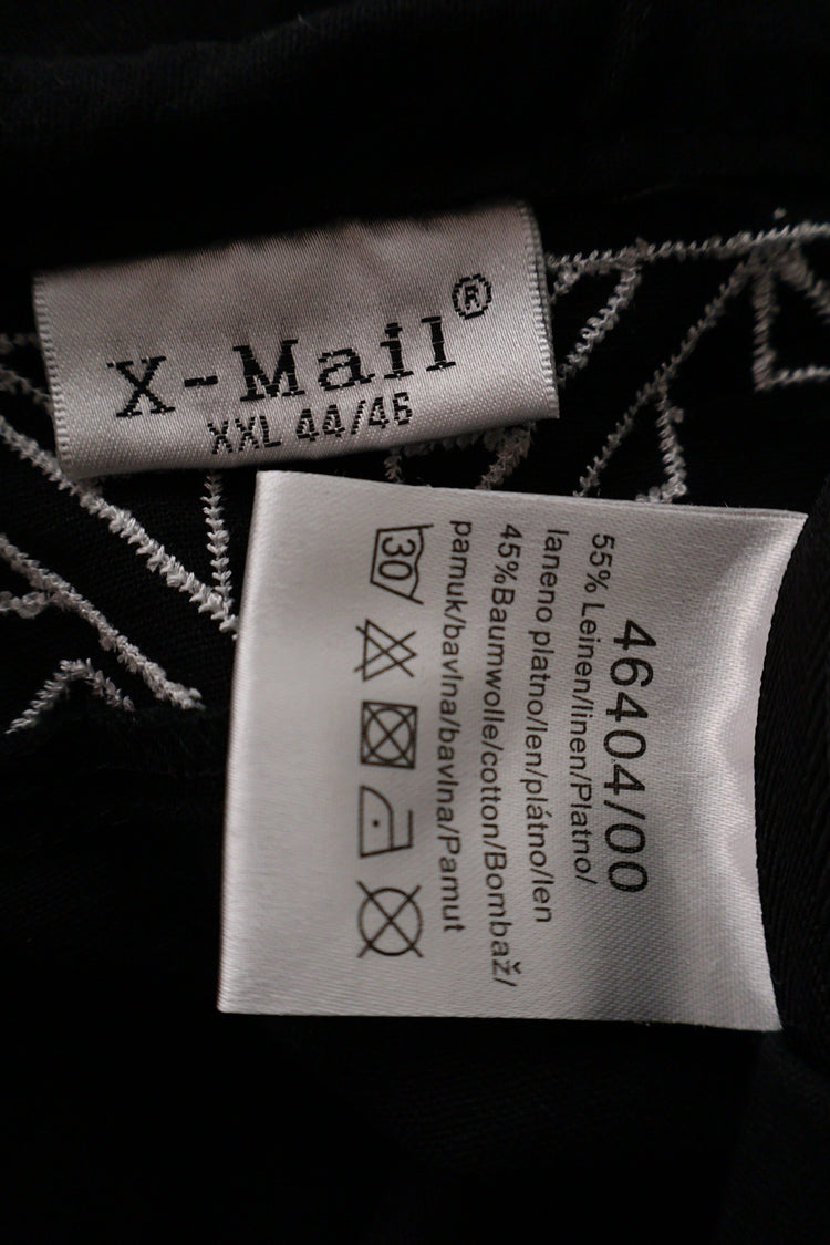 Fusta Alte branduri negru mărime XXL etichetă mărime și compoziție second-hand premium