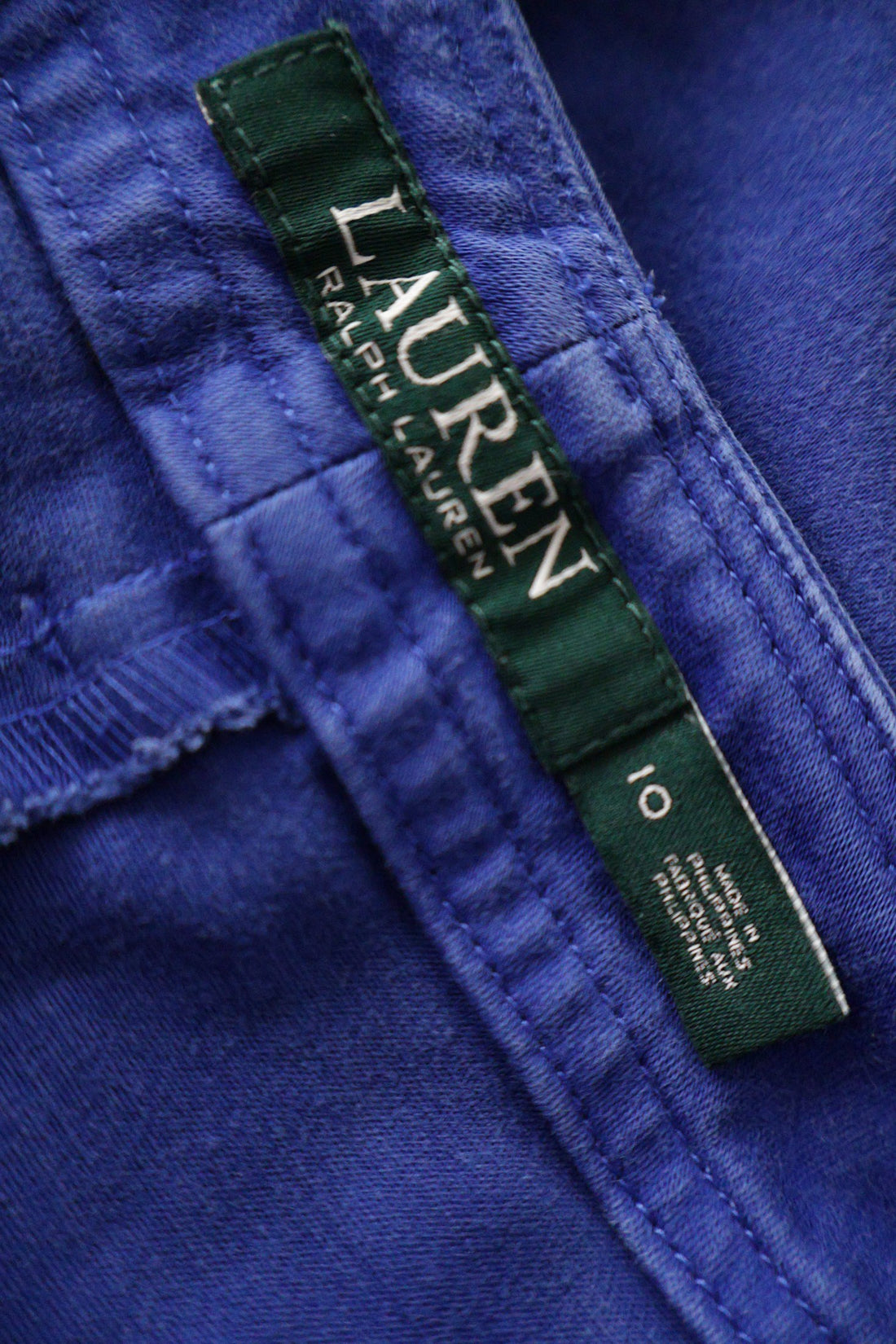 Pantaloni scurti Lauren albastru mărime L etichetă mărime și compoziție second-hand premium