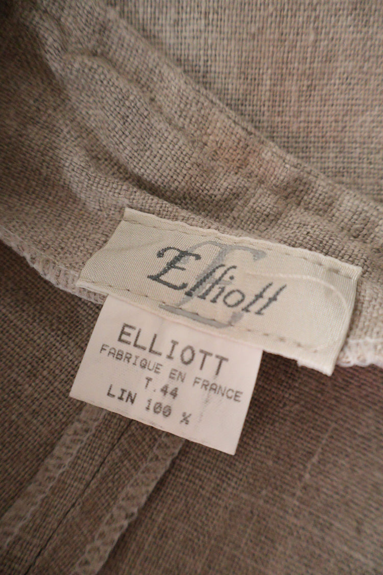 Pantaloni Elliott bej mărime L etichetă mărime și compoziție second-hand premium