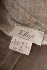 Pantaloni Elliott bej mărime L etichetă mărime și compoziție second-hand premium