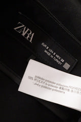 Pantaloni ZARA negru mărime S etichetă mărime și compoziție second-hand premium