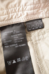 Pantaloni Schöffel bej mărime L etichetă mărime și compoziție second-hand premium