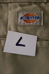 Pantaloni scurti Dickies bej mărime L etichetă mărime și compoziție second-hand premium
