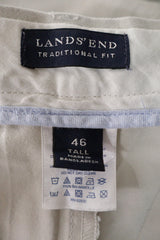Pantaloni scurti Lands' End bej deschis mărime 4XL+ etichetă mărime și compoziție second-hand premium