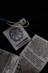 Pantaloni scurti JACK&JONES bleumarin mărime M etichetă mărime și compoziție second-hand premium