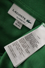 Tricou Lacoste verde mărime 4XL+ etichetă mărime și compoziție second-hand premium