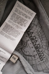Tricou Napapijri gri deschis mărime XXL etichetă mărime și compoziție second-hand premium
