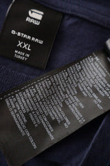 Tricou G-STAR RAW bleumarin mărime XXL etichetă mărime și compoziție second-hand premium