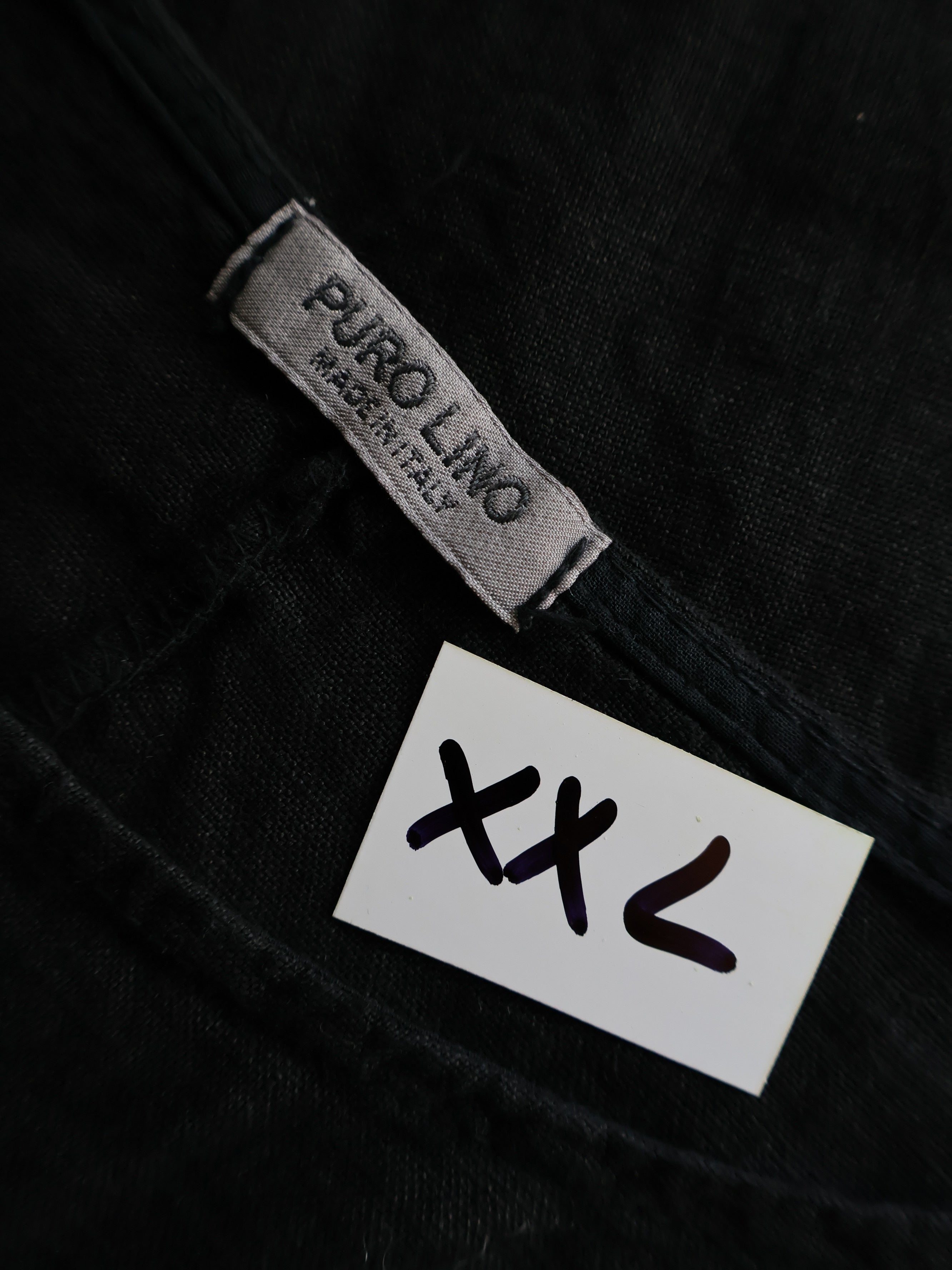 Eticheta marime si compozitie - Camasa PURO LINO - XXL - Femei
