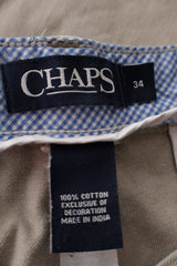Pantaloni scurti CHAPS bej mărime M etichetă mărime și compoziție second-hand premium