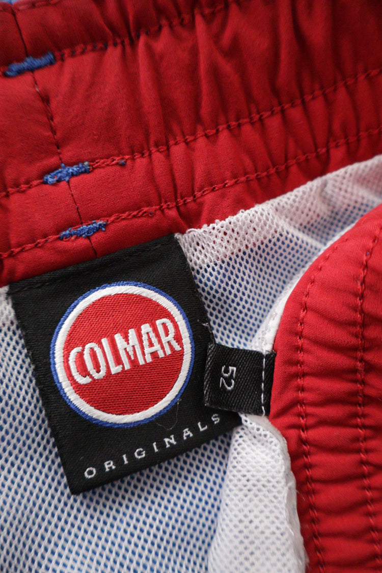 Pantaloni scurti COLMAR albastru deschis mărime XL etichetă mărime și compoziție second-hand premium