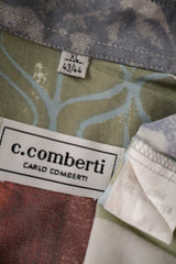 Camasa c.comberti multicolor mărime XL etichetă mărime și compoziție second-hand premium