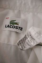 Camasa LACOSTE alb mărime XL etichetă mărime și compoziție second-hand premium