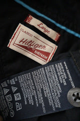 Camasa Tommy Hilfiger Denim negru mărime L etichetă mărime și compoziție second-hand premium